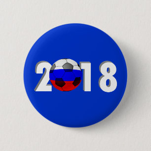FOOTBALL SOCCER 2018 RONDE BUTTON 5,7 CM