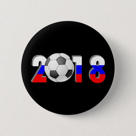 FOOTBALL SOCCER 2018 RONDE BUTTON 5,7 CM (Voorkant)