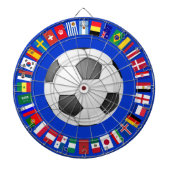 FOOTBALL SOCCER 2018 TEAM FLAGS SYMBOL CIRCLE DARTBORD (Voorkant)