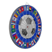 FOOTBALL SOCCER 2018 TEAM FLAGS SYMBOL CIRCLE DARTBORD (Voorkant Links)