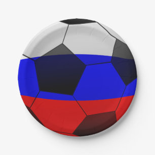 FOOTBALL SOCCER 2018 tricolor ball SYMBOL Papieren Bordje