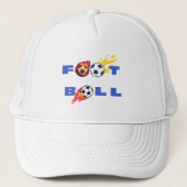 Football Soccer Ball Graphic Trucker Pet (Voorkant)