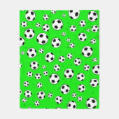 Football / Soccer Ball Seamless Pattern Fleece Deken (Voorkant)