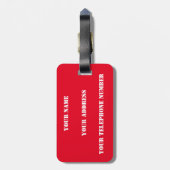 Football Soccer Polska over het wereldkampioenscha Bagagelabel (Achterkant verticaal)