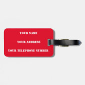 Football Soccer Polska over het wereldkampioenscha Bagagelabel (Achterkant horizontaal)