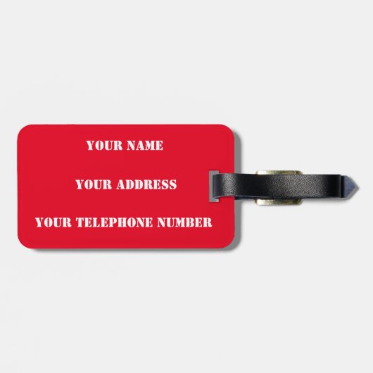 Football Soccer Polska over het wereldkampioenscha Bagagelabel (Achterkant horizontaal)