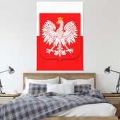 Football Soccer Polska over het wereldkampioenscha Canvas Afdruk (Insitu (Slaapkamer))