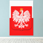 Football Soccer Polska over het wereldkampioenscha Canvas Afdruk (Insitu (Houten vloer))