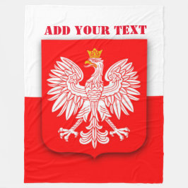 Football Soccer Polska over het wereldkampioenscha Fleece Deken