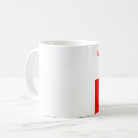 Football Soccer Polska over het wereldkampioenscha Koffiemok (Voorkant links)