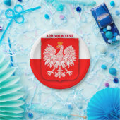 Football Soccer Polska over het wereldkampioenscha Papieren Bordje (Feest)