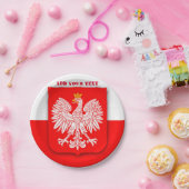 Football Soccer Polska over het wereldkampioenscha Papieren Bordje (Feest)