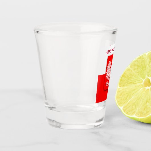 Football Soccer Polska over het wereldkampioenscha Shot Glas (Links)