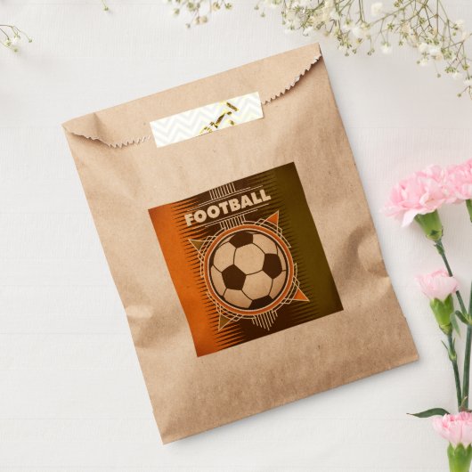 Football Soccer Sport Ball Bedankzakje (Gezegeld)