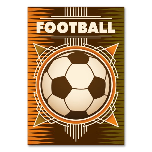 Football Soccer Sport Ball Kaart (Achterkant)