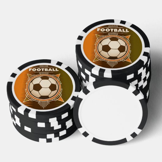 Football Soccer Sport Ball Poker Chips (Opstapeling)