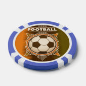 Football Soccer Sport Ball Poker Chips (Enkel)