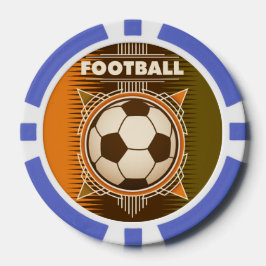Football Soccer Sport Ball Poker Chips