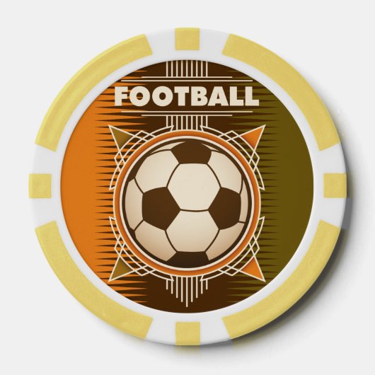 Football Soccer Sport Ball Poker Chips (Voorkant)