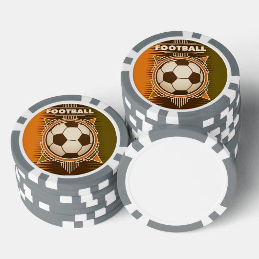 Football Soccer Sport Ball Poker Chips (Opstapeling)