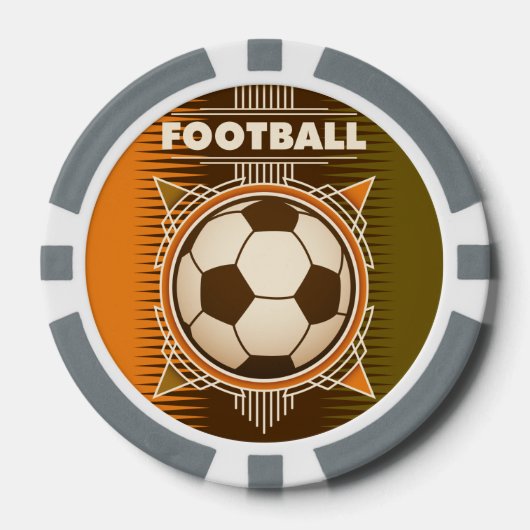 Football Soccer Sport Ball Poker Chips (Voorkant)