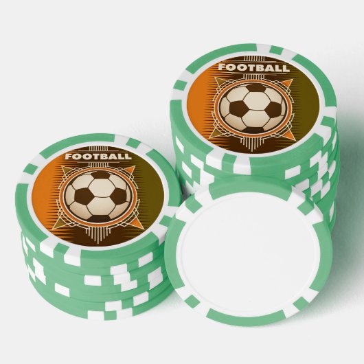 Football Soccer Sport Ball Poker Chips (Opstapeling)