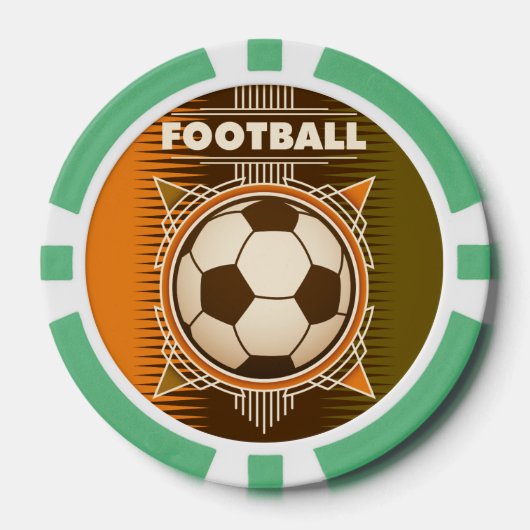 Football Soccer Sport Ball Pokerchips (Voorkant)
