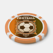 Football Soccer Sport Ball Pokerchips (Enkel)
