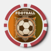 Football Soccer Sport Ball Pokerchips (Voorkant)