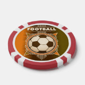 Football Soccer Sport Ball Pokerchips (Enkel)