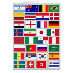 FOOTBALL SOCCER TEAM FLAGS 2018