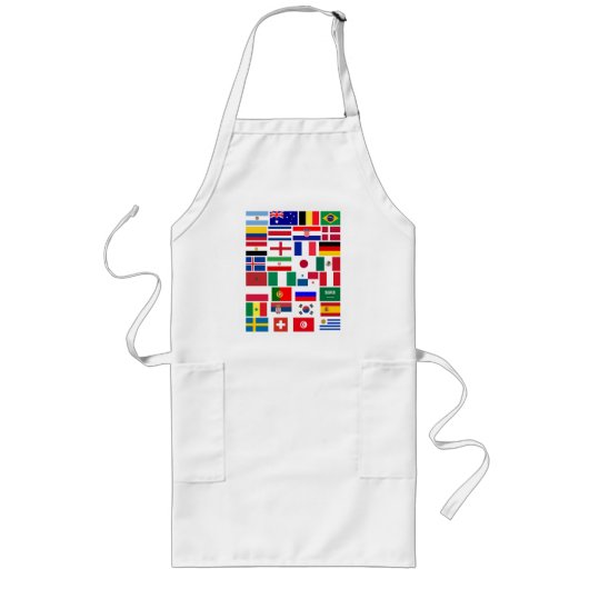 FOOTBALL SOCCER TEAM FLAGS 2018 LANG SCHORT (Voorkant)