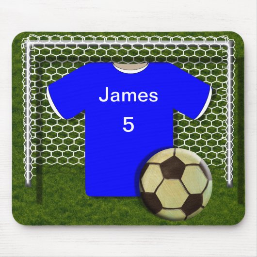 Football Soccer Theme Persoonlijke Mouepad Muismat (Voorkant)