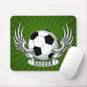 Football Soccer Wings Mousepad Muismat (Met muis)