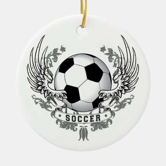 Football Soccer Wings Ornament (Voorkant)