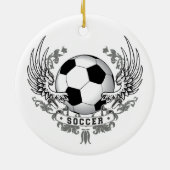 Football Soccer Wings Ornament (Achterkant)