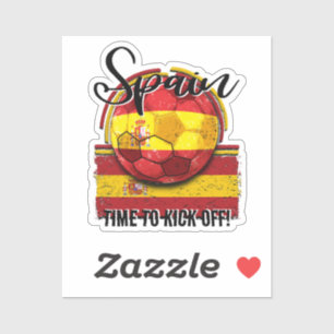 Football Spanje Vlag, Spaans Sport Fan Futbol Sticker