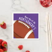 Football Spel Dag Paarse Servet (Insitu)