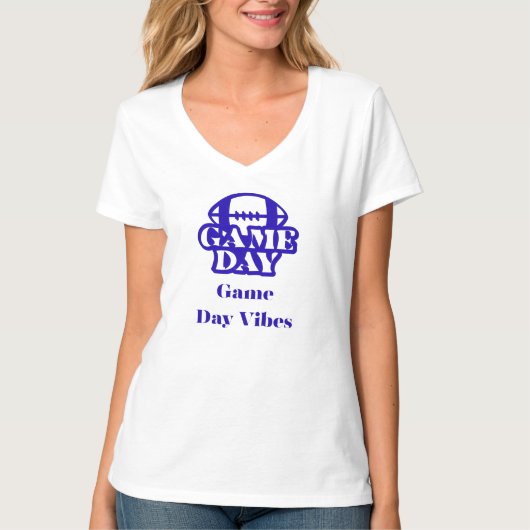Football Spel Dag T-shirt (Voorkant)