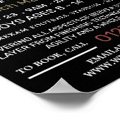 Football spel, Football kamp Adverteren Poster (Hoek)