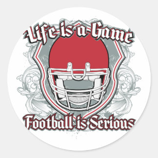 Football spel rood ronde sticker