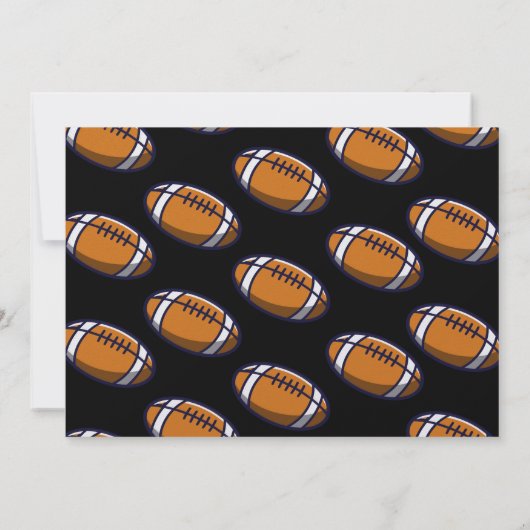 FOOTBALL SPEL Sport Kids Verjaardagsfeest Kaart (Achterkant)