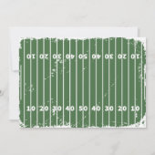 Football Spel Tijd Foto Birthday Uitnodiging (Achterkant)