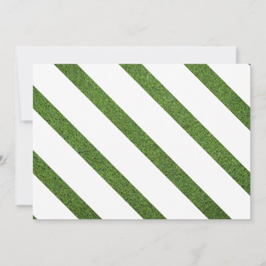 Football spel Verjaardag foto uitnodiging wit (Achterkant)