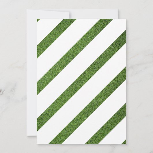 Football spel verjaardagsuitnodiging wit kaart (Achterkant)