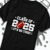 Football Speler Afstuderen Klasse van 2025 Senior T-shirt