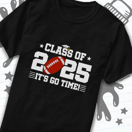Football Speler Afstuderen Klasse van 2025 Senior T-shirt