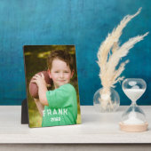 Football Speler Familie Foto Fotoplaat (Zijkant)