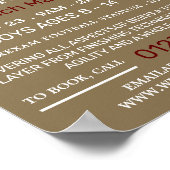 Football Speler, Football Camp Adverteren Poster (Hoek)