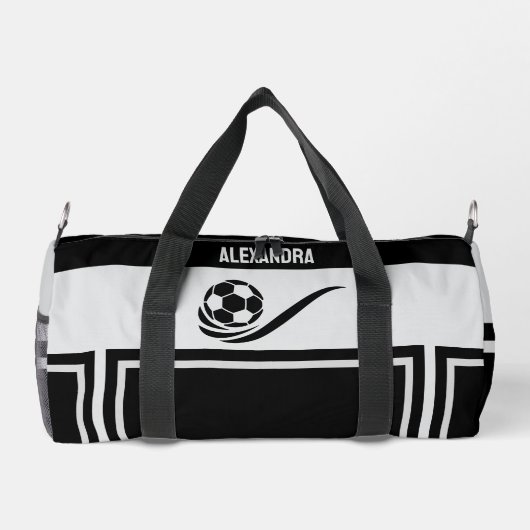 Football Speler, Football Team, Verjaardagscadeau Plunjezak (Achterkant)